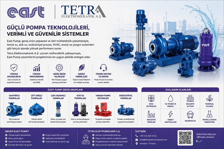 East Pump Sistemleri ve Endüstriyel Pompa Çözümleri | Tetra Elektromekanik