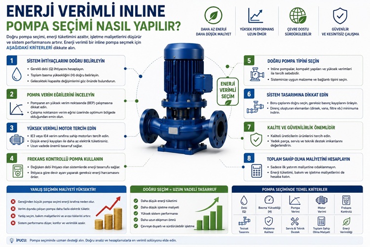 Enerji Verimli Inline Pompa Seçimi Nasıl Yapılır?