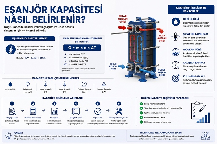 Eşanjör Kapasitesi Nasıl Belirlenir? Doğru Hesaplama Rehberi