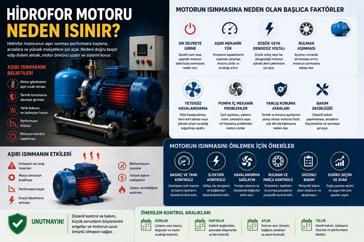 Hidrofor Gece Daha Fazla Ses Yapar mı? Nedenleri ve Gürültüyü Azaltma Yöntemleri