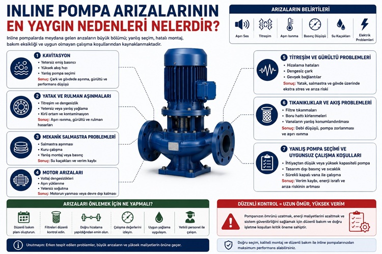 Inline Pompa Arızalarının En Yaygın Nedenleri Nelerdir?