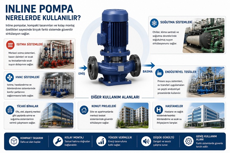 Inline Pompa Nerelerde Kullanılır? Kullanım Alanları ve Avantajları