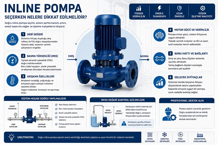 Inline Pompa Seçerken Nelere Dikkat Edilmelidir?