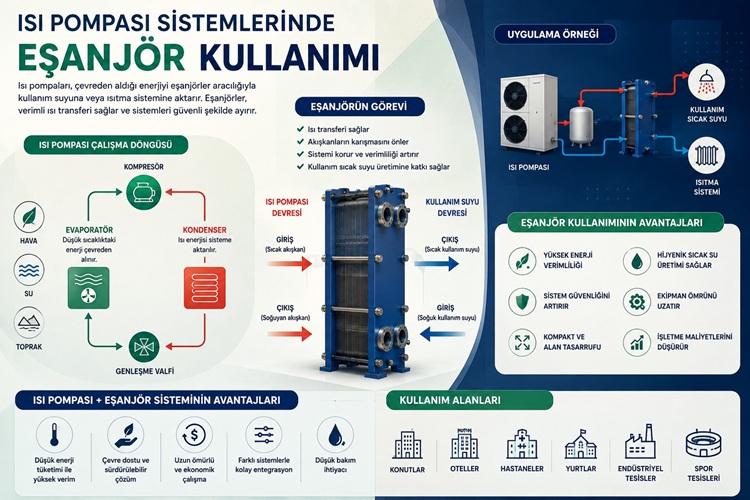Isı Pompası Sistemlerinde Eşanjör Kullanımı