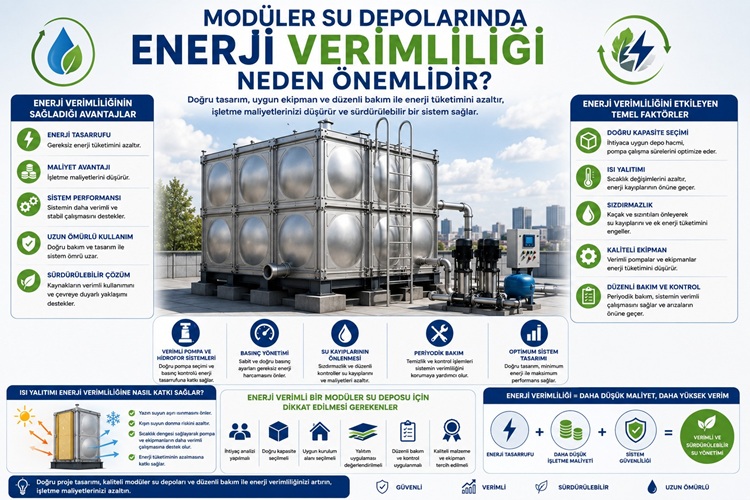Modüler Su Depolarında Enerji Verimliliği Neden Önemlidir?