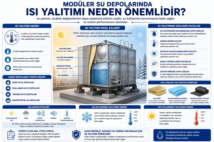 Modüler Su Depolarında Isı Yalıtımı Neden Önemlidir?