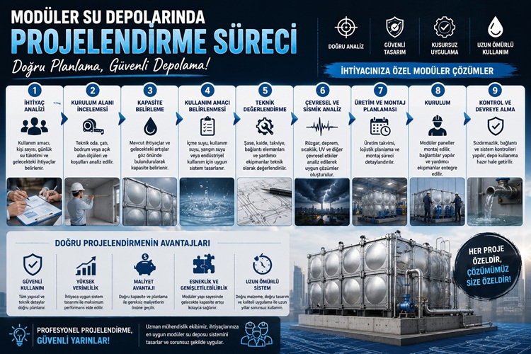 Modüler Su Depolarında Projelendirme Süreci Nasıl İlerler?