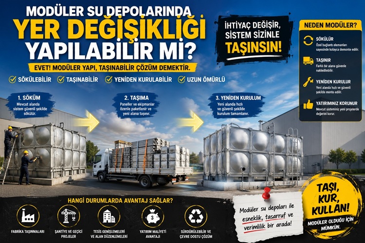 Modüler Su Depolarında Yer Değişikliği Yapılabilir mi?