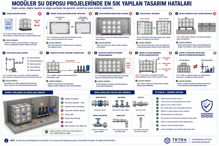 Modüler Su Deposu Projelerinde En Sık Yapılan Tasarım Hataları