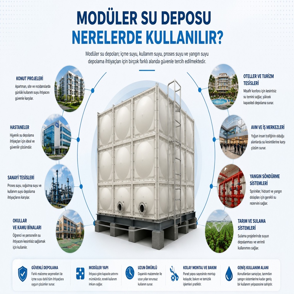 Modüler Su Deposu Nedir? Kullanım Alanları ve Avantajları