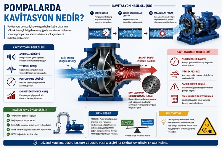 Pompalarda Kavitasyon Nedir? Neden Oluşur ve Nasıl Önlenir?