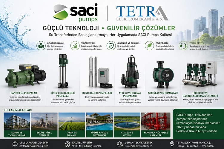 SACI Pumps | Pompa, Hidrofor ve Su Sistemleri Çözümleri
