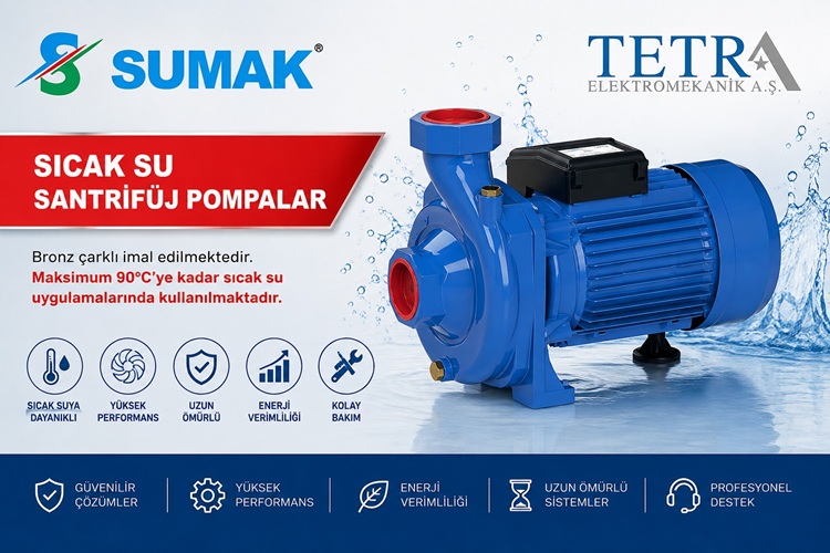 SUMAK SM160/2-S, SMT160/2-S ve SM300/2-S Kademeli Pompa Serisi