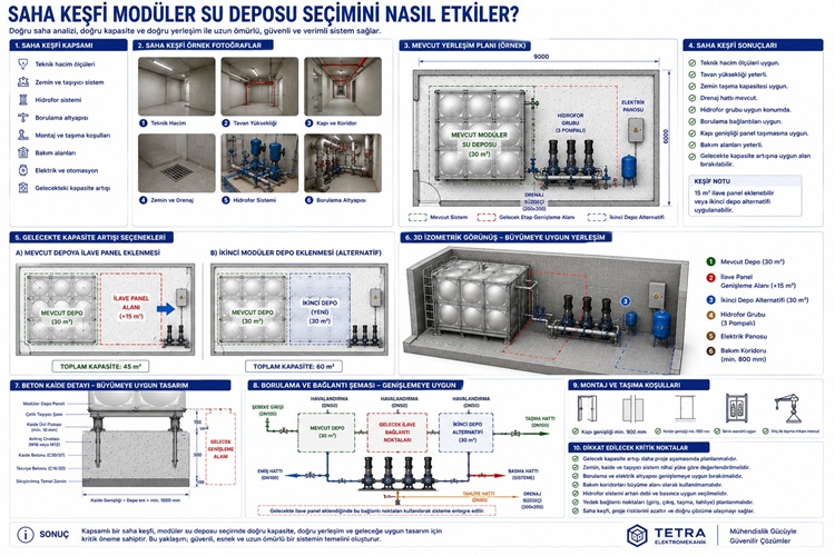 Saha Keşfi Modüler Su Deposu Seçimini Nasıl Etkiler?
