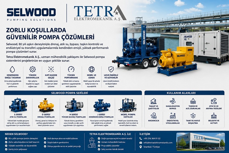 Selwood Pompa Sistemleri ve Drenaj Çözümleri | Tetra Elektromekanik