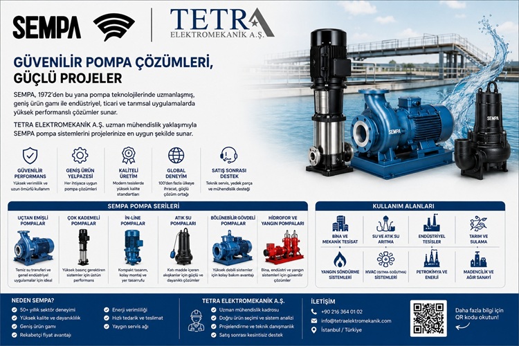 Sempa Pompa Sistemleri ve Endüstriyel Çözümler | Tetra Elektromekanik