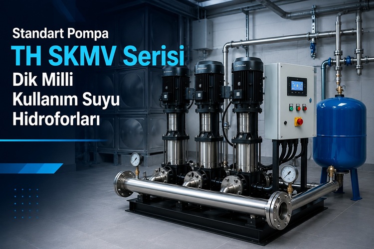 Standart Pompa TH SKMV Serisi Dik Milli Kullanım Suyu Hidroforları