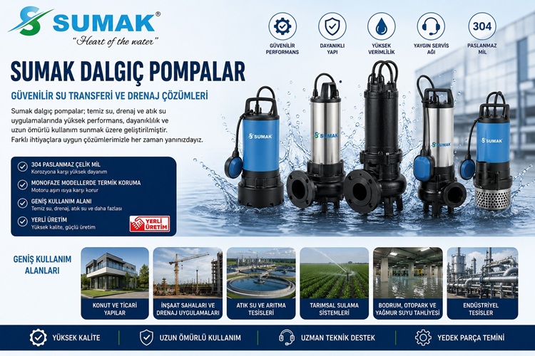 Sumak Dalgıç Pompalar: Güvenilir Su Transferi ve Drenaj Çözümleri