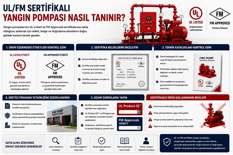 UL/FM Sertifikalı Yangın Pompası Nasıl Tanınır?