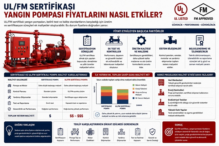 UL/FM Sertifikası Yangın Pompası Fiyatlarını Nasıl Etkiler?