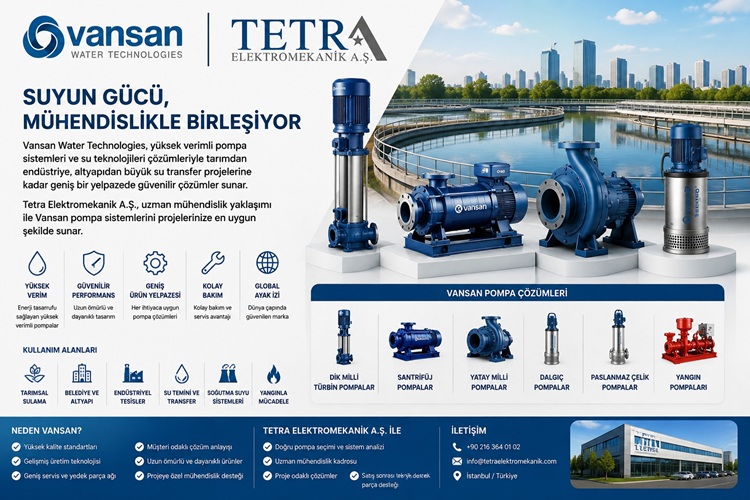 Vansan Pompa Sistemleri ve Su Teknolojileri | Tetra Elektromekanik
