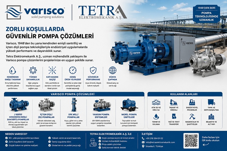 Varisco Pompa Sistemleri ve Endüstriyel Çözümler | Tetra Elektromekanik