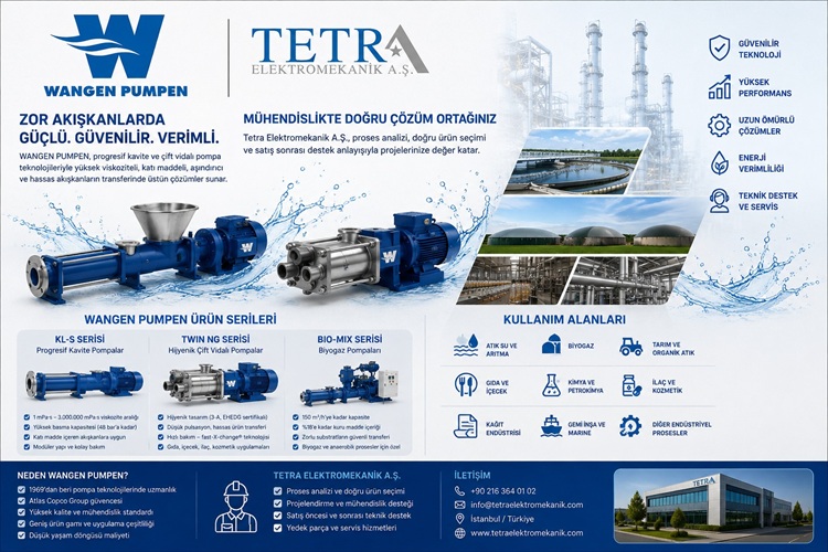 WANGEN PUMPEN Endüstriyel Pompa Sistemleri | Tetra Elektromekanik
