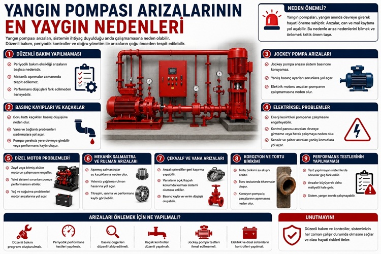 Yangın Pompası Arızalarının En Yaygın Nedenleri