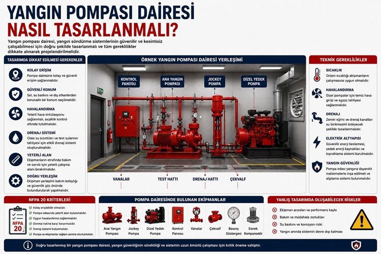 Yangın Pompası Dairesi Nasıl Tasarlanmalı?