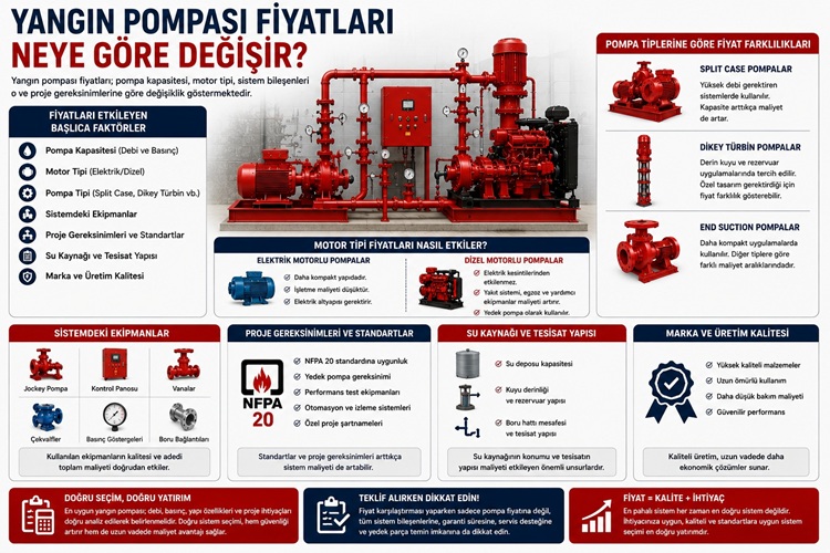Yangın Pompası Fiyatları Neye Göre Değişir?