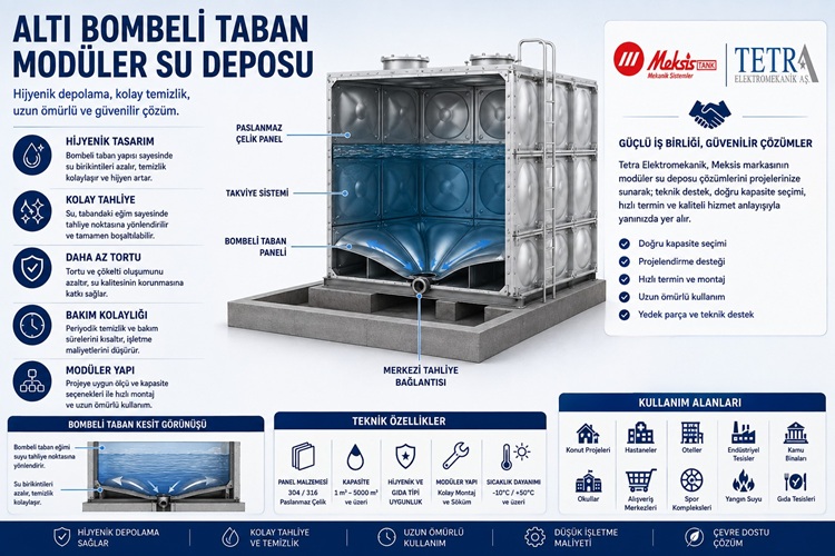 Altı Bombeli Taban Modüler Su Deposu Nedir? Avantajları Nelerdir?