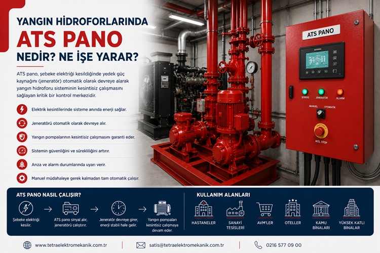 Yangın Hidroforlarında ATS Pano Nedir? Ne İşe Yarar?