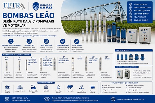 Bombas Leão Dalgıç Kuyu Pompaları | Tetra Elektromekanik