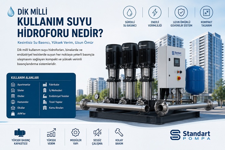 Dik Milli Kullanım Suyu Hidroforu Nedir? Özellikleri ve Kullanım Alanları
