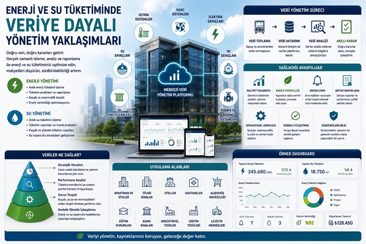 Enerji ve Su Tüketiminde Veriye Dayalı Yönetim Yaklaşımları