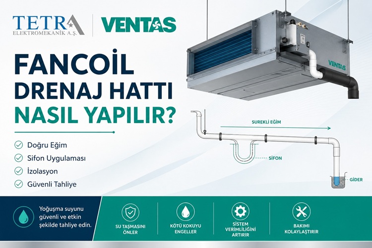 Fancoil Drenaj Hattı Nasıl Yapılır? | Tetra Elektromekanik