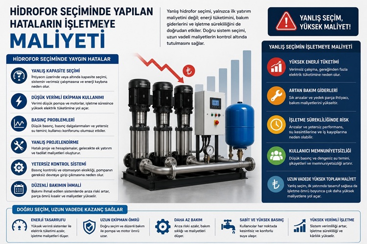 Hidrofor Seçiminde Yapılan Hataların İşletmeye Maliyeti