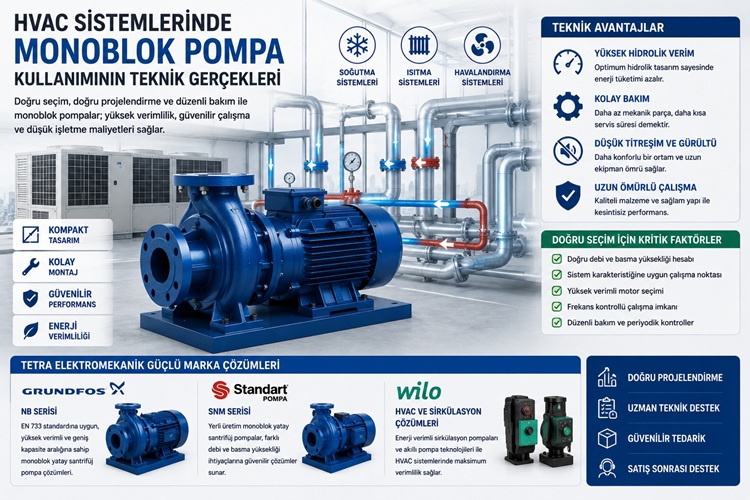 HVAC Sistemlerinde Monoblok Pompa Kullanımının Teknik Gerçekleri