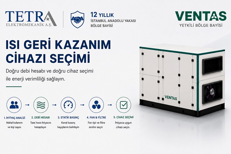 Isı Geri Kazanım Cihazı Seçimi Nasıl Yapılır? Debi Hesabı | VENTAS
