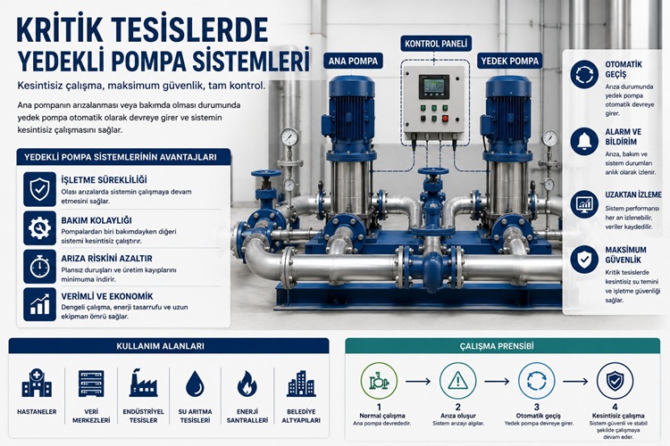 Kritik Tesislerde Yedekli Pompa Sistemleri Neden Gereklidir?