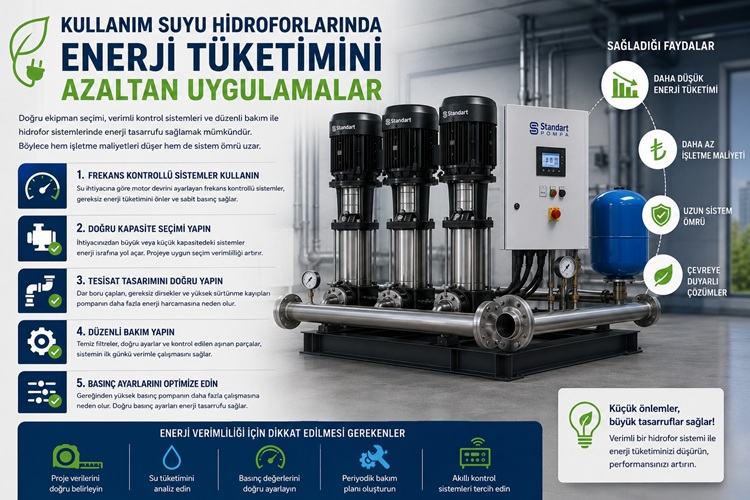 Kullanım Suyu Hidroforlarında Enerji Tüketimini Azaltan Uygulamalar
