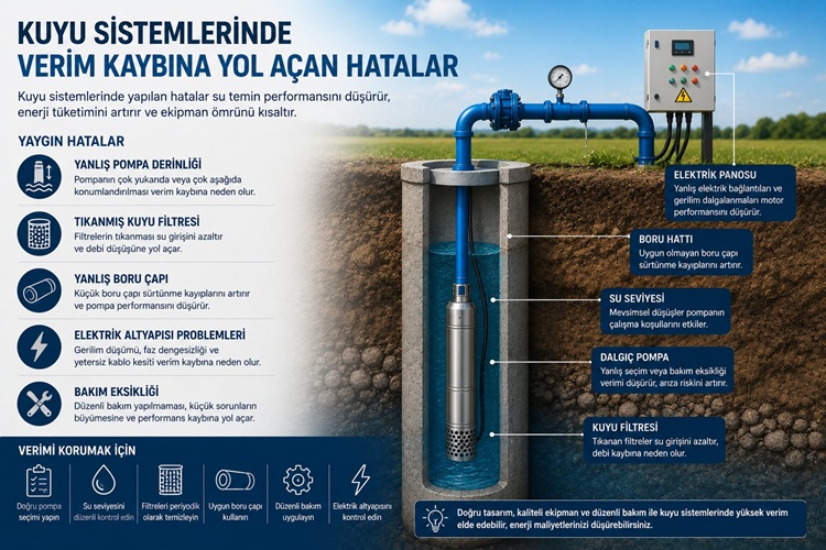 Kuyu Sistemlerinde Verim Kaybına Yol Açan Hatalar