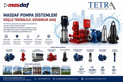 Masdaf Pompa | Yangın, Hidrofor, Santrifüj ve Endüstriyel Pompa Sistemleri | Tetra