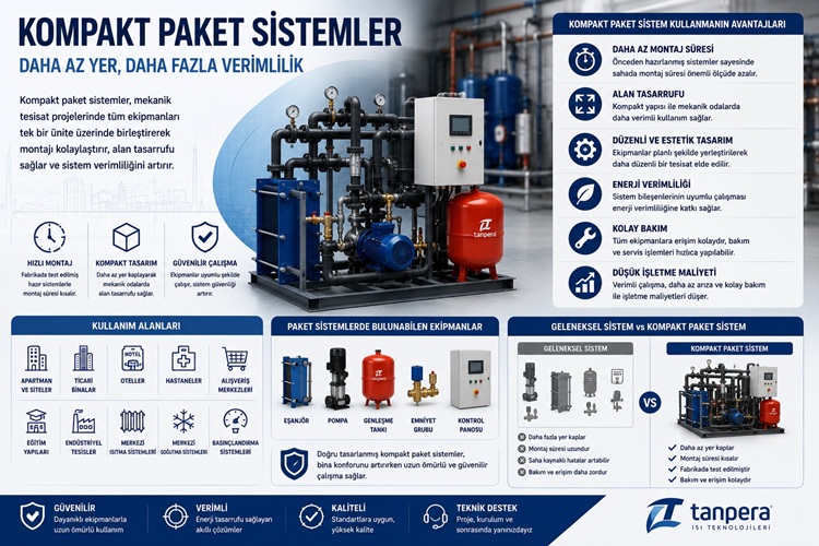Mekanik Tesisat Projelerinde Kompakt Paket Sistem Kullanmanın Avantajları