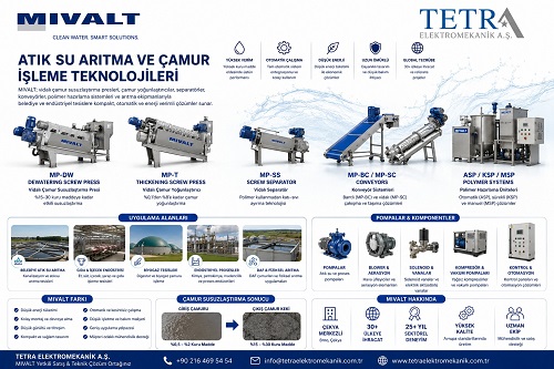 MIVALT | Vidalı Çamur Susuzlaştırma, Yoğunlaştırma ve Atık Su Sistemleri | Tetra
