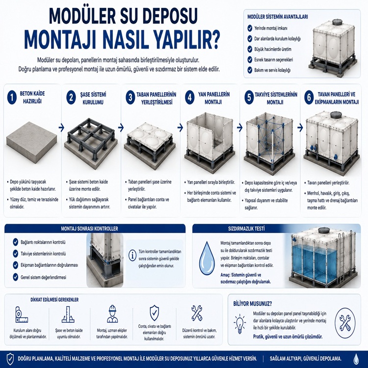 Modüler Su Deposu Montajı Nasıl Yapılır?