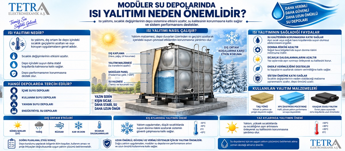 Modüler Su Depolarında Isı Yalıtımı Neden Önemlidir?