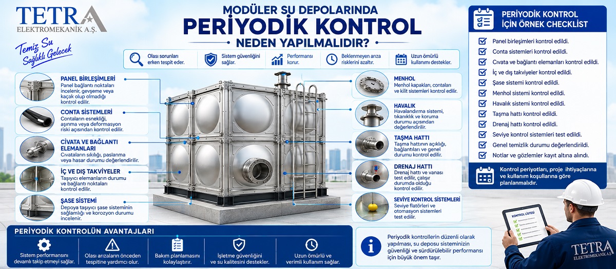 Modüler Su Depolarında Periyodik Kontrol Neden Yapılmalıdır?