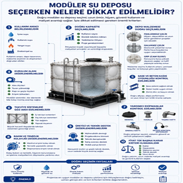 Modüler Su Deposu Seçerken Nelere Dikkat Edilmelidir?
