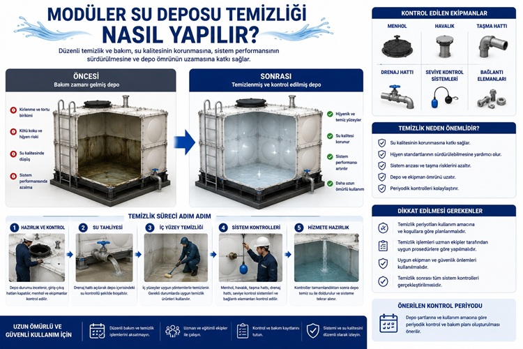 Modüler Su Deposu Temizliği Nasıl Yapılır?